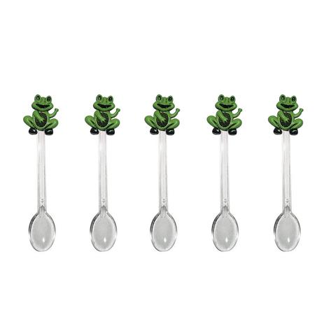 Mini Colher para Brigadeiro com Enfeite Sapinho 30 unidades - Festabox Menor preço em Mini Colher para Brigadeiro com Enfeite Sapinho 30 unidades - Festabox
