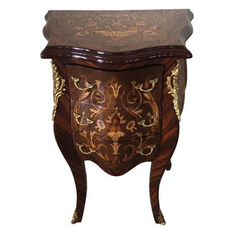 Mini Cômoda Bombê Clássica Luis XV Marchetada 3 Gavetas - Prime home decor Menor preço em Mini Cômoda Bombê Clássica Luis XV Marchetada 3 Gavetas - Prime home decor