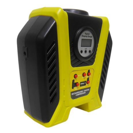 Mini Compressor Ar Recarregavel USB Carro Digital Pneu Bola Automotivo Portatil - Braslu Menor preço em Mini Compressor Ar Recarregavel USB Carro Digital Pneu Bola Automotivo Portatil - Braslu