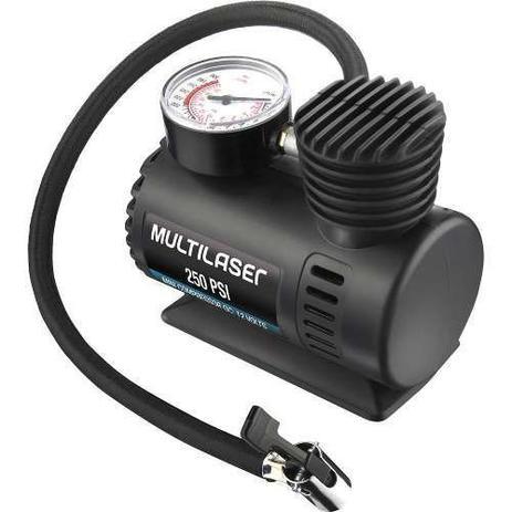 Mini Compressor De Ar Automotivo 12v Multilaser 250 Psi 12v Menor preço em Mini Compressor De Ar Automotivo 12v Multilaser 250 Psi 12v
