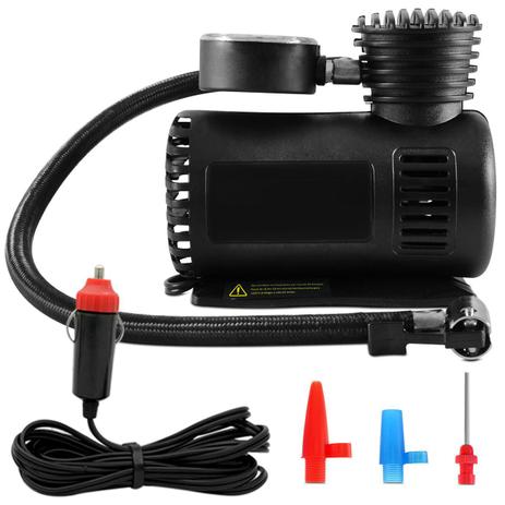 Mini Compressor de Ar Compacto 12V 300 PSI Com 3 Bicos Multiuso - Naveg Menor preço em Mini Compressor de Ar Compacto 12V 300 PSI Com 3 Bicos Multiuso - Naveg