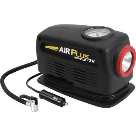 Mini compressor portátil analógico 12 volts - AIR PLUS - Schulz Menor preço em Mini compressor portátil analógico 12 volts - AIR PLUS - Schulz