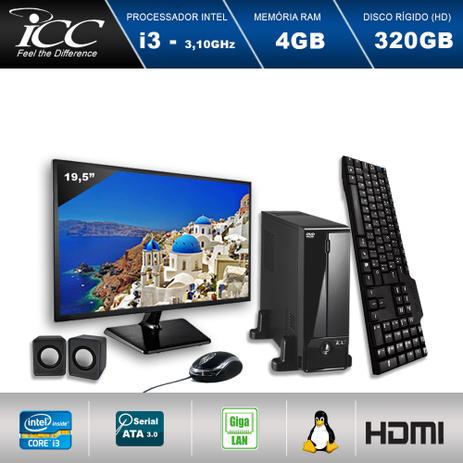 Mini Computador ICC SL2340C3M19 Intel Core I3 3.10 ghz 4GB HD 320GB DVDRW Kit Multimídia HDMI FULL HD Monitor LED 19,5” Menor preço em Mini Computador ICC SL2340C3M19 Intel Core I3 3.10 ghz 4GB HD 320GB DVDRW Kit Multimídia HDMI FULL HD Monitor LED 19,5”