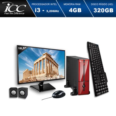 Mini Computador ICC SL2340C3VM18 Intel Core I3 3.10 ghz 4GB HD 320GB DVDRW Kit Multimídia Vermelho Monitor LED 18,5” Menor preço em Mini Computador ICC SL2340C3VM18 Intel Core I3 3.10 ghz 4GB HD 320GB DVDRW Kit Multimídia Vermelho Monitor LED 18,5”