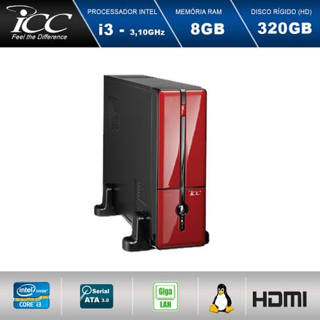 Mini Computador ICC SL2380S3V Intel Core I3 3.10 ghz 8gb HD 320GB HDMI FULL HD Vermelho Menor preço em Mini Computador ICC SL2380S3V Intel Core I3 3.10 ghz 8gb HD 320GB HDMI FULL HD Vermelho