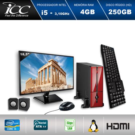 Mini Computador ICC SL2540K2VM18 Intel Core I5 3.10 ghz 4GB HD 250GB Kit Multimídia HDMI Vermelho Monitor LED 18,5” Menor preço em Mini Computador ICC SL2540K2VM18 Intel Core I5 3.10 ghz 4GB HD 250GB Kit Multimídia HDMI Vermelho Monitor LED 18,5”
