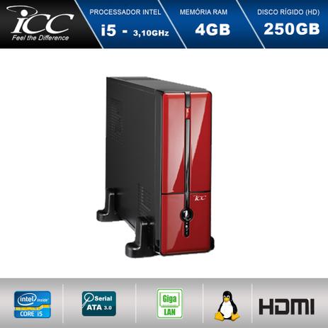 Mini Computador ICC SL2540S2V Intel Core I5 3.10 ghz 4gb HD 250GB HDMI FULL HD Vermelho Menor preço em Mini Computador ICC SL2540S2V Intel Core I5 3.10 ghz 4gb HD 250GB HDMI FULL HD Vermelho