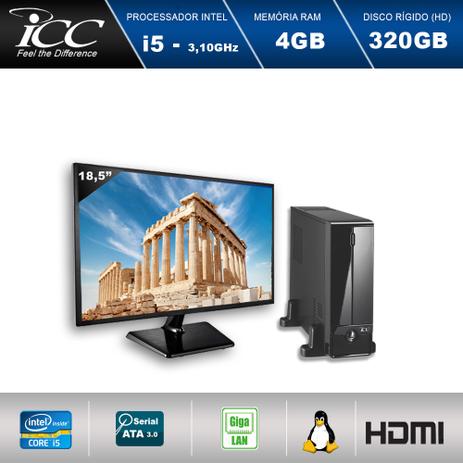 Mini Computador ICC SL2540S3M18 Intel Core I5 3.10 ghz 4gb HD 320GB HDMI FULL HD Monitor LED 18,5” Menor preço em Mini Computador ICC SL2540S3M18 Intel Core I5 3.10 ghz 4gb HD 320GB HDMI FULL HD Monitor LED 18,5”