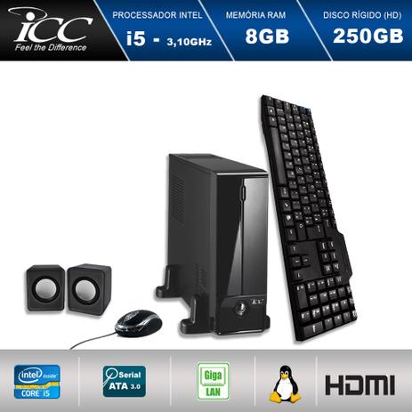 Mini Computador ICC SL2580K2 Intel Core I5 3.10 ghz 8GB HD 250GB Kit Multimídia HDMI FULLHD Menor preço em Mini Computador ICC SL2580K2 Intel Core I5 3.10 ghz 8GB HD 250GB Kit Multimídia HDMI FULLHD