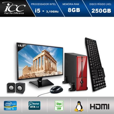 Mini Computador ICC SL2580K2VM18 Intel Core I5 3.10 ghz 8GB HD 250GB Kit Multimídia HDMI Monitor Vermelho LED 18,5” Menor preço em Mini Computador ICC SL2580K2VM18 Intel Core I5 3.10 ghz 8GB HD 250GB Kit Multimídia HDMI Monitor Vermelho LED 18,5”