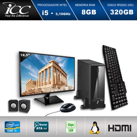 Mini Computador ICC SL2580K3M18 Intel Core I5 3.10 ghz 8GB HD 320GB Kit Multimídia HDMI FULLHD Monitor LED 18,5” Menor preço em Mini Computador ICC SL2580K3M18 Intel Core I5 3.10 ghz 8GB HD 320GB Kit Multimídia HDMI FULLHD Monitor LED 18,5”