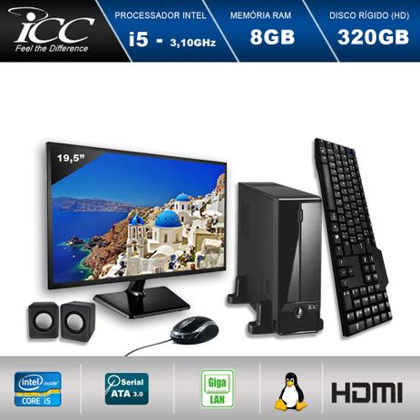 Mini Computador ICC SL2580K3M19 Intel Core I5 3.10 ghz 8GB HD 320GB Kit Multimídia HDMI FULLHD Monitor LED 19,5” Menor preço em Mini Computador ICC SL2580K3M19 Intel Core I5 3.10 ghz 8GB HD 320GB Kit Multimídia HDMI FULLHD Monitor LED 19,5”