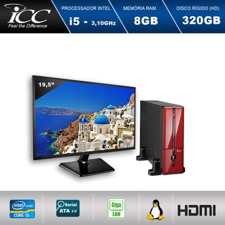 Mini Computador ICC SL2580S3VM19 Intel Core I5 3.10 ghz 8gb HD 320GB HDMI FULL HD Vermelho Monitor LED 19,5” Menor preço em Mini Computador ICC SL2580S3VM19 Intel Core I5 3.10 ghz 8gb HD 320GB HDMI FULL HD Vermelho Monitor LED 19,5”