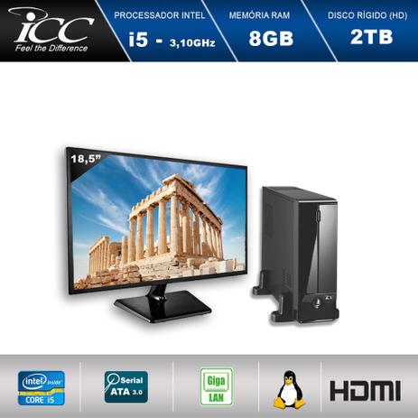 Mini Computador ICC SL2583SM18 Intel Core I5 3.10 ghz 8gb HD 2TB HDMI FULL HD Monitor LED 18,5” Menor preço em Mini Computador ICC SL2583SM18 Intel Core I5 3.10 ghz 8gb HD 2TB HDMI FULL HD Monitor LED 18,5”
