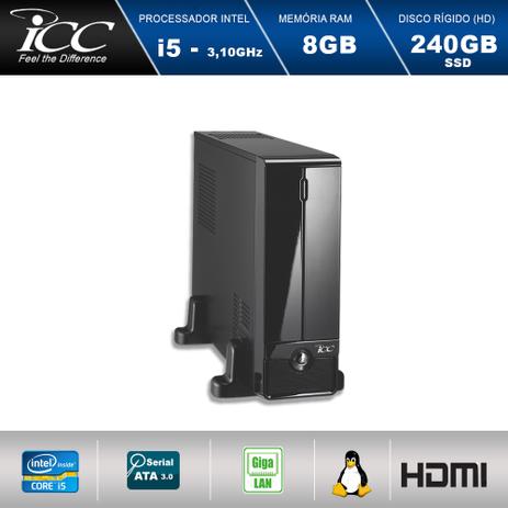 Mini Computador ICC SL2587SM19 Intel Core I5 3.10 ghz 8gb HD 240GB SSD HDMI FULL HD Monitor LED 19,5” Menor preço em Mini Computador ICC SL2587SM19 Intel Core I5 3.10 ghz 8gb HD 240GB SSD HDMI FULL HD Monitor LED 19,5”