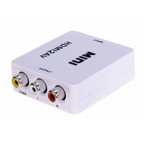 Mini Conversor AV2HDMI de Sinal Analógico para HDMI 1080p (60 hz) output Importada - Network Menor preço em Mini Conversor AV2HDMI de Sinal Analógico para HDMI 1080p (60 hz) output Importada - Network