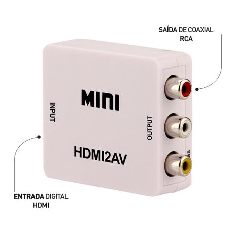 Menor preço em Mini Conversor HDMI para Vídeo Composto (RCA) - Outras