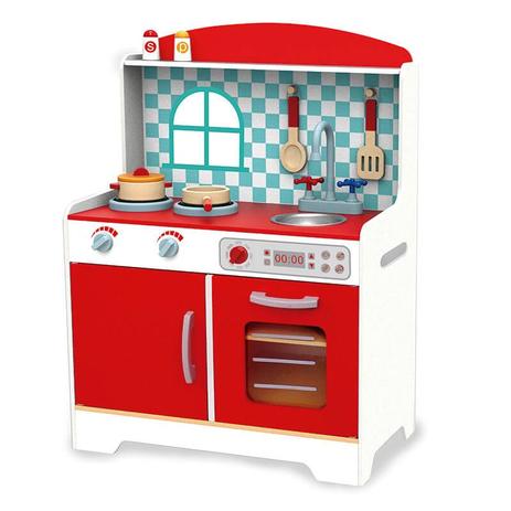 Mini Cozinha com Acessórios Vermelha - TookyToy - Tooky toy Menor preço em Mini Cozinha com Acessórios Vermelha - TookyToy - Tooky toy