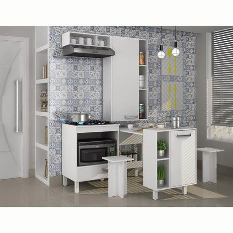 Mini cozinha com mesa, bancos e balcão cooktop Decari 12 - Palmeira Menor preço em Mini cozinha com mesa, bancos e balcão cooktop Decari 12 - Palmeira