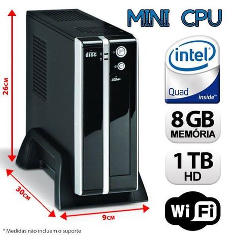 Menor preço em Mini CPU Intel Quad Core RAM 8GB HD 1TB WI-FI com HDMI - Alfatec