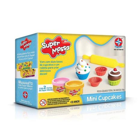 Mini Cupcakes - Super Massa Estrela Menor preço em Mini Cupcakes - Super Massa Estrela