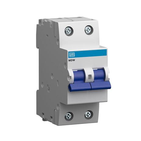 Mini Disjuntor Bipolar 25A MDW-C25-2 WEG Menor preço em Mini Disjuntor Bipolar 25A MDW-C25-2 WEG