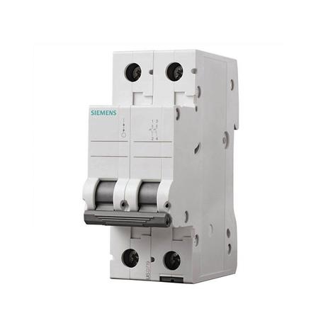 Mini Disjuntor C Bipolar 70A Siemens Menor preço em Mini Disjuntor C Bipolar 70A Siemens