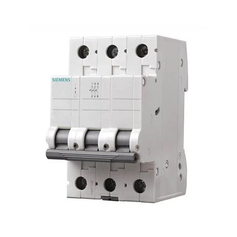 Mini Disjuntor C Tripolar 20A Siemens Menor preço em Mini Disjuntor C Tripolar 20A Siemens