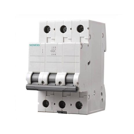 Mini Disjuntor C Tripolar 25A Siemens Menor preço em Mini Disjuntor C Tripolar 25A Siemens