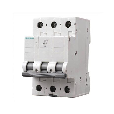 Mini Disjuntor C Tripolar 63A Siemens Menor preço em Mini Disjuntor C Tripolar 63A Siemens