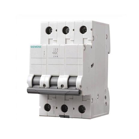 Mini Disjuntor C Tripolar 70A Siemens Menor preço em Mini Disjuntor C Tripolar 70A Siemens