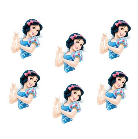 Mini Enfeite EVA Carinha Branca de Neve 06 unidades Piffer - Festabox Menor preço em Mini Enfeite EVA Carinha Branca de Neve 06 unidades Piffer - Festabox