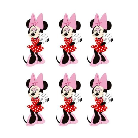 Mini Enfeite EVA Personagem Minnie 06 unidades Piffer Menor preço em Mini Enfeite EVA Personagem Minnie 06 unidades Piffer