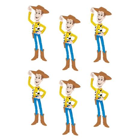 Mini Enfeite EVA Personagem Woody Toy Story 06 unidades Piffer - Festabox Menor preço em Mini Enfeite EVA Personagem Woody Toy Story 06 unidades Piffer - Festabox