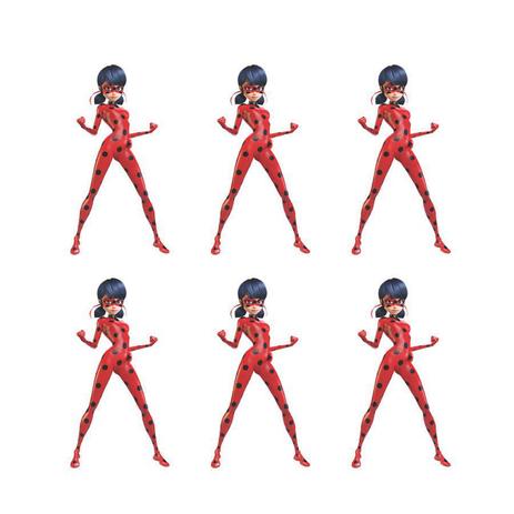 Mini Enfeite Personagem EVA Lady Bug Miraculous Ladybug 06 unidades Piffer - Festabox Menor preço em Mini Enfeite Personagem EVA Lady Bug Miraculous Ladybug 06 unidades Piffer - Festabox