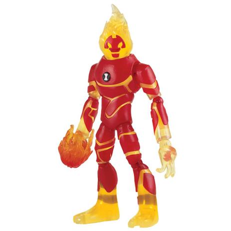 Mini Figura Articulada 10 Cm - Ben 10 - Heatblast - Sunny Menor preço em Mini Figura Articulada 10 Cm - Ben 10 - Heatblast - Sunny