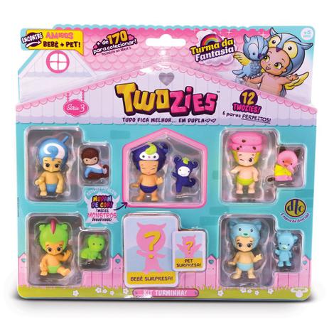 Mini Figuras Twozies - Kit Parceiros com 12 Figuras - Série 3 - DTC Menor preço em Mini Figuras Twozies - Kit Parceiros com 12 Figuras - Série 3 - DTC
