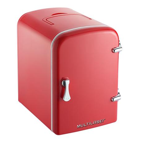 Mini Geladeira Retrô Multilaser 4 litros (12v, 110v e 220v) - TV007 Menor preço em Mini Geladeira Retrô Multilaser 4 litros (12v, 110v e 220v) - TV007