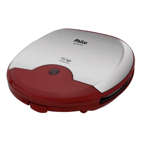 Mini Grill e Sanduicheira Inox Philco 220V Vermelho é boa?