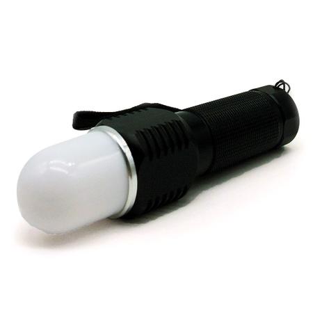 Mini Lanterna e Abajur c/ Zoom Portátil de Led Preto - Zgp Menor preço em Mini Lanterna e Abajur c/ Zoom Portátil de Led Preto - Zgp