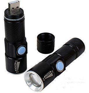 Mini Lanterna Led Recarregável USB Zoom Strobo - Luatek Menor preço em Mini Lanterna Led Recarregável USB Zoom Strobo - Luatek