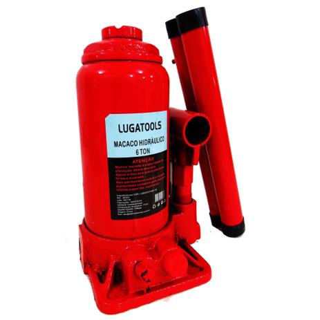 Mini Macaco Hidráulico 6 Toneladas Tipo Garrafa - Lugatools Menor preço em Mini Macaco Hidráulico 6 Toneladas Tipo Garrafa - Lugatools