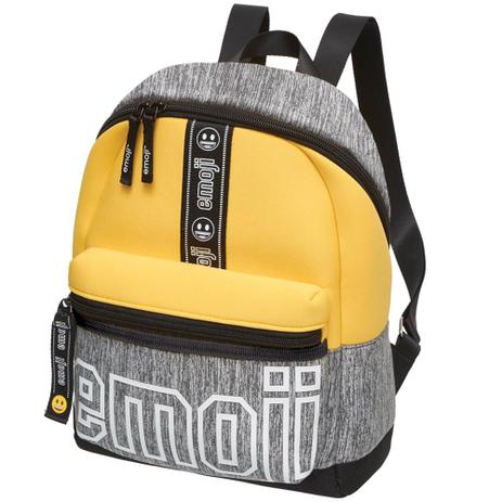 mochila jeans de emoji