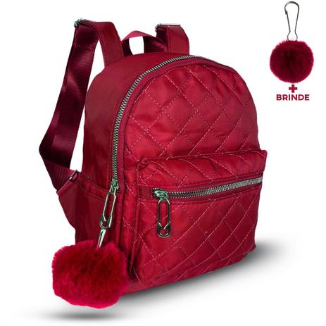 mini bolsa mochila feminina