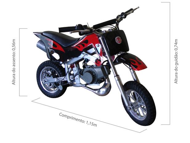 Mini Moto Cross Infantil Gasolina 2t 49cc Trilha Dirt Bike A