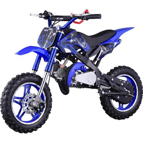 Mini Moto Cross Bk-Db08 49CC Azul - Bull motors Menor preço em Mini Moto Cross Bk-Db08 49CC Azul - Bull motors
