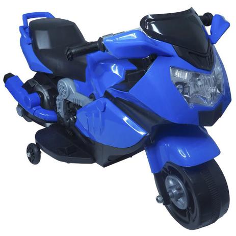 Mini Moto Elétrica Infantil 6V Azul BW-044AZ Importway Menor preço em Mini Moto Elétrica Infantil 6V Azul BW-044AZ Importway