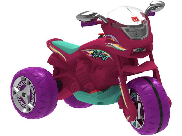 Mini Moto Eletrica Infantil Menina Rosa