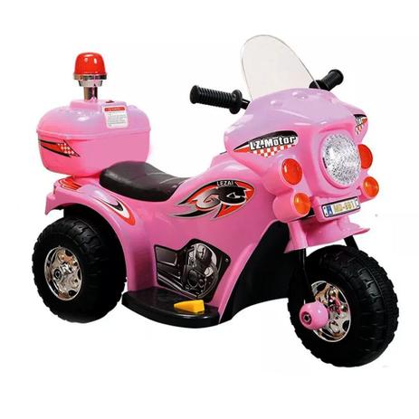 Mini Moto Elétrica Infantil Triciclo Rosa 7,5V Recarregável - Importway Menor preço em Mini Moto Elétrica Infantil Triciclo Rosa 7,5V Recarregável - Importway