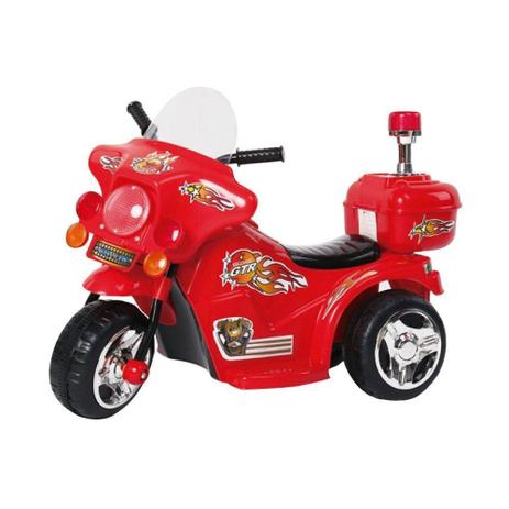 Mini Moto Elétrica Police BW006 - Vermelha - Mini veiculos Menor preço em Mini Moto Elétrica Police BW006 - Vermelha - Mini veiculos